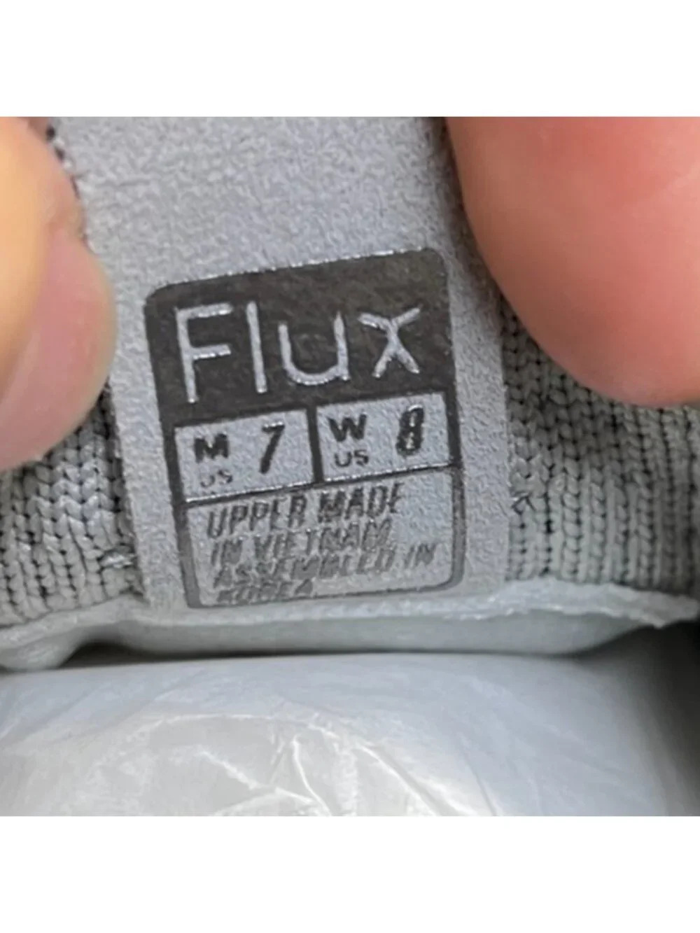 Flux Adapt Trainer Gray White Womens Size 8 Mens Size 7 Athletic Shoes Sneakers - Picture 9 of 10